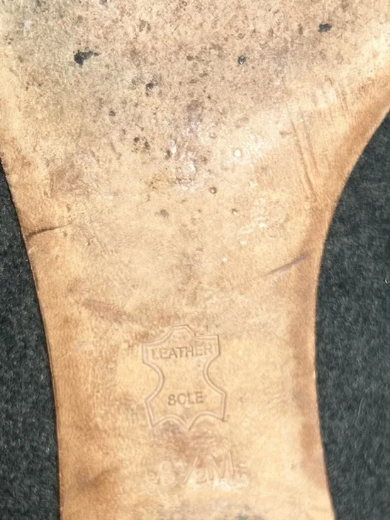 Tory Burch Antonia Smoking Loafer Wool Felt Gray Size 8.5 - Picture 11 of 11